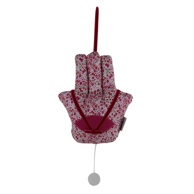 Yael and abi doudou musical juive pink main hamsa baby toy