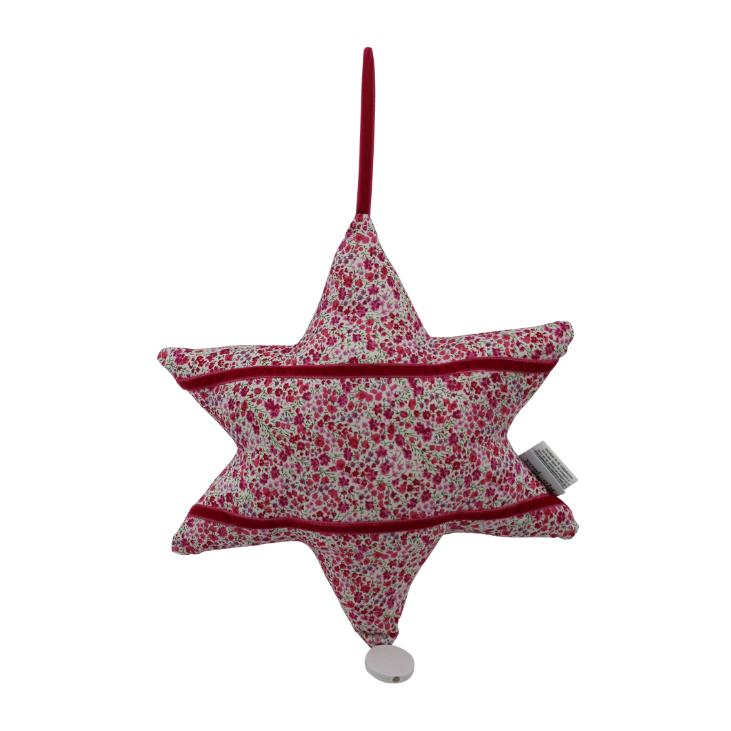 Yael and abi doudou musical juive pink star of david baby toy