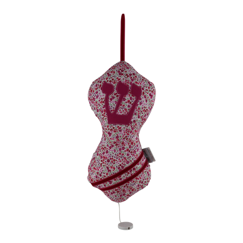 Yael and abi doudou musical juive rose mezuzah baby toy